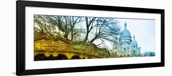 Carousel 18th century - Sacré-Cœur Basilica - Montmartre - Paris - France-Philippe Hugonnard-Framed Photographic Print