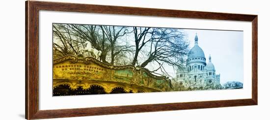 Carousel 18th century - Sacré-Cœur Basilica - Montmartre - Paris - France-Philippe Hugonnard-Framed Photographic Print