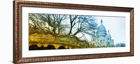 Carousel 18th century - Sacré-Cœur Basilica - Montmartre - Paris - France-Philippe Hugonnard-Framed Photographic Print