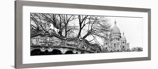 Carousel 18th century - Sacré-Cœur Basilica - Montmartre - Paris - France-Philippe Hugonnard-Framed Photographic Print