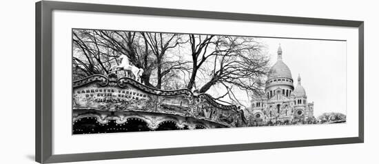 Carousel 18th century - Sacré-Cœur Basilica - Montmartre - Paris - France-Philippe Hugonnard-Framed Photographic Print