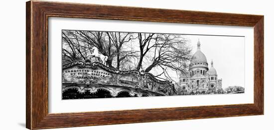 Carousel 18th century - Sacré-Cœur Basilica - Montmartre - Paris - France-Philippe Hugonnard-Framed Photographic Print