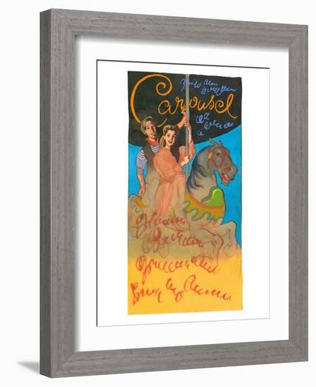 Carousel, 1956-null-Framed Art Print