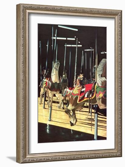 Carousel, Coney Island ,1980-Anthony Butera-Framed Giclee Print