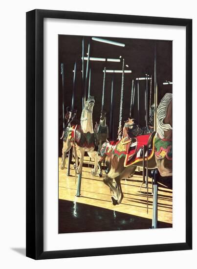 Carousel, Coney Island ,1980-Anthony Butera-Framed Giclee Print