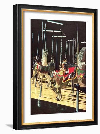 Carousel, Coney Island ,1980-Anthony Butera-Framed Giclee Print
