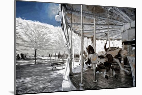 Carousel in Paris I - In the Style of Oil Painting-Philippe Hugonnard-Mounted Giclee Print