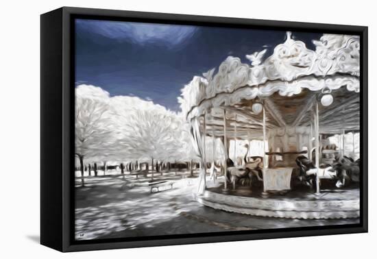 Carousel in Paris - In the Style of Oil Painting-Philippe Hugonnard-Framed Premier Image Canvas