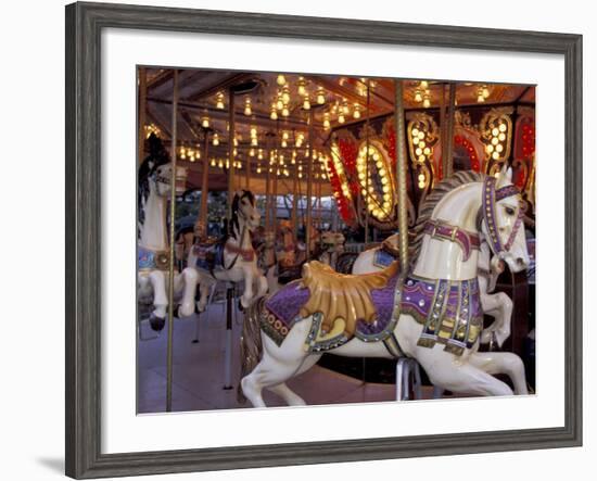 Carousel, Seattle, Washington, USA-Merrill Images-Framed Photographic Print