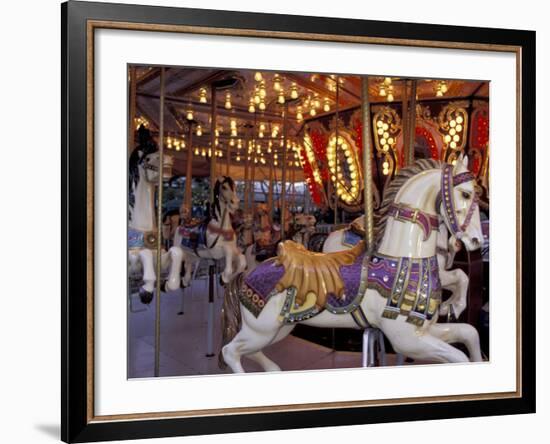 Carousel, Seattle, Washington, USA-Merrill Images-Framed Photographic Print