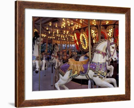 Carousel, Seattle, Washington, USA-Merrill Images-Framed Photographic Print