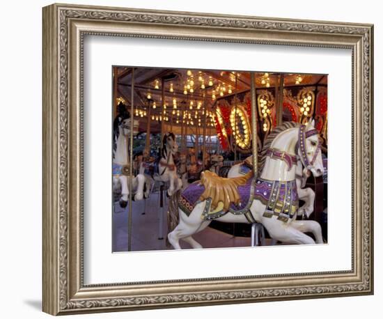 Carousel, Seattle, Washington, USA-Merrill Images-Framed Photographic Print