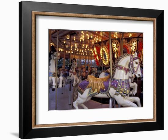 Carousel, Seattle, Washington, USA-Merrill Images-Framed Photographic Print