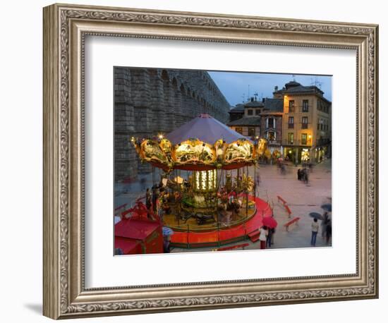 Carousel, Segovia, Castilla Y Leon, Spain-Peter Adams-Framed Photographic Print