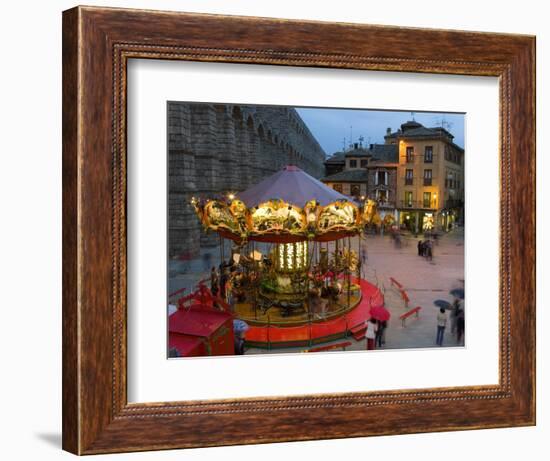 Carousel, Segovia, Castilla Y Leon, Spain-Peter Adams-Framed Photographic Print