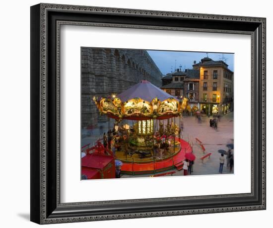 Carousel, Segovia, Castilla Y Leon, Spain-Peter Adams-Framed Photographic Print