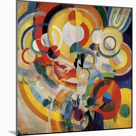 Carousel with Pigs-Robert Delaunay-Mounted Art Print