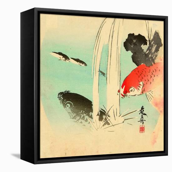 Carp-Zeshin Shibata-Framed Premier Image Canvas