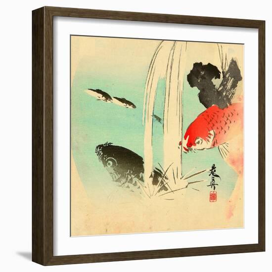 Carp-Zeshin Shibata-Framed Giclee Print