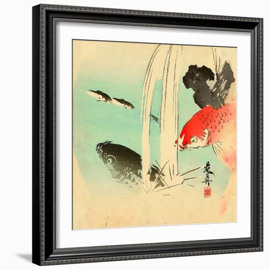 Carp-Zeshin Shibata-Framed Giclee Print