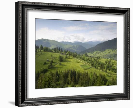 Carpathian Mountains North of Campulung Moldovenesc, Moldavia, Southern Bucovina, Romania, Europe-Gary Cook-Framed Photographic Print