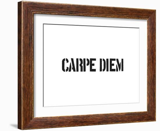 Carpe Diem-SM Design-Framed Art Print