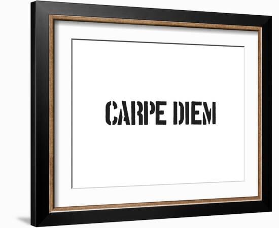 Carpe Diem-SM Design-Framed Art Print