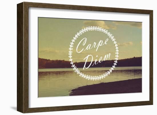 Carpe Diem-Vintage Skies-Framed Giclee Print