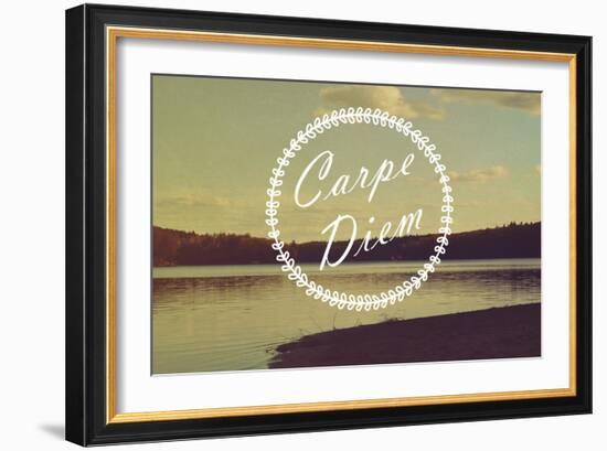 Carpe Diem-Vintage Skies-Framed Giclee Print