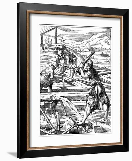 Carpenters, 16th Century-Jost Amman-Framed Giclee Print