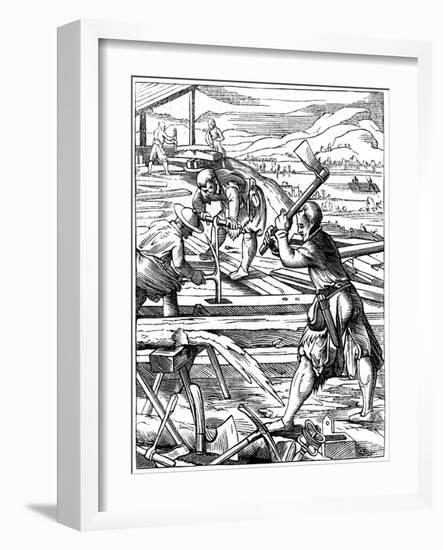 Carpenters, 16th Century-Jost Amman-Framed Giclee Print