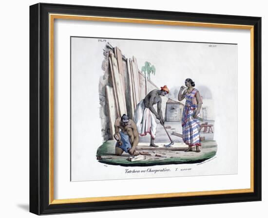 Carpenters, 1828-Marlet et Cie-Framed Giclee Print