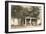 Carpenters in Front of House-null-Framed Art Print