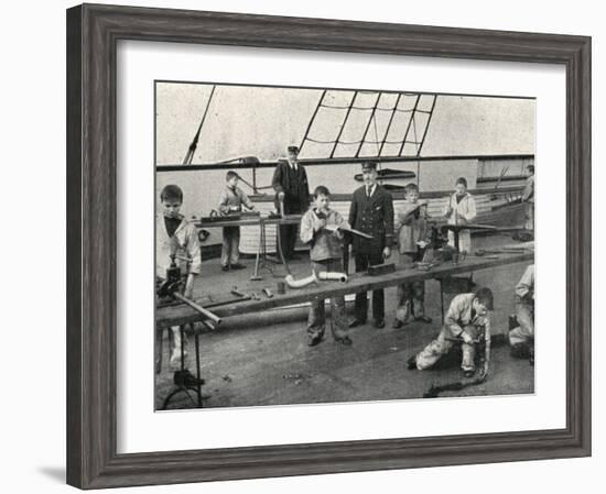 Carpentry and Plumbing, Training Ship Wellesley, North Shields-Peter Higginbotham-Framed Photographic Print