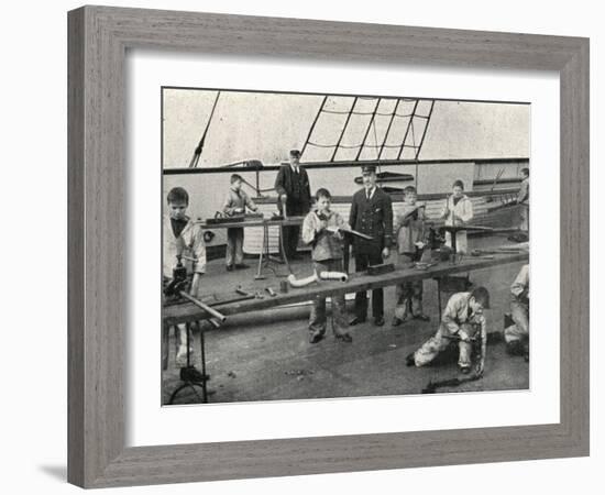 Carpentry and Plumbing, Training Ship Wellesley, North Shields-Peter Higginbotham-Framed Photographic Print