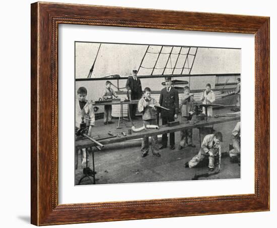 Carpentry and Plumbing, Training Ship Wellesley, North Shields-Peter Higginbotham-Framed Photographic Print