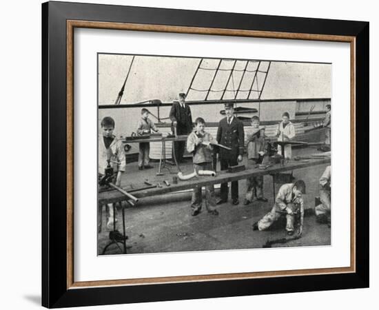Carpentry and Plumbing, Training Ship Wellesley, North Shields-Peter Higginbotham-Framed Photographic Print