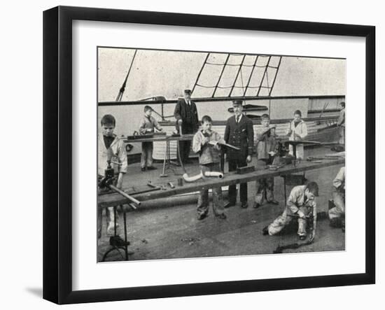 Carpentry and Plumbing, Training Ship Wellesley, North Shields-Peter Higginbotham-Framed Photographic Print