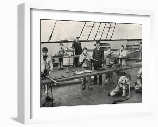 Carpentry and Plumbing, Training Ship Wellesley, North Shields-Peter Higginbotham-Framed Photographic Print