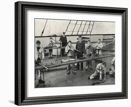 Carpentry and Plumbing, Training Ship Wellesley, North Shields-Peter Higginbotham-Framed Photographic Print