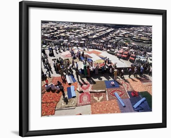 Carpet Area, Main Market, Tashkent, Uzbekistan, Central Asia-Upperhall-Framed Photographic Print