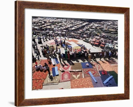 Carpet Area, Main Market, Tashkent, Uzbekistan, Central Asia-Upperhall-Framed Photographic Print