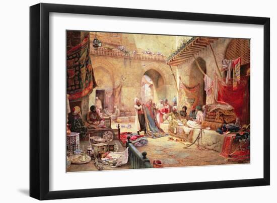 Carpet Bazaar, Cairo, 1887-Charles Robertson-Framed Giclee Print