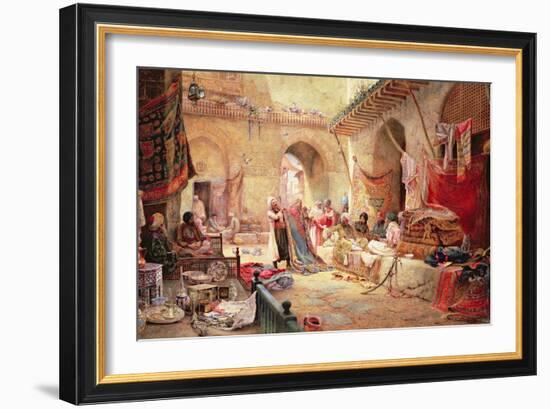 Carpet Bazaar, Cairo, 1887-Charles Robertson-Framed Giclee Print