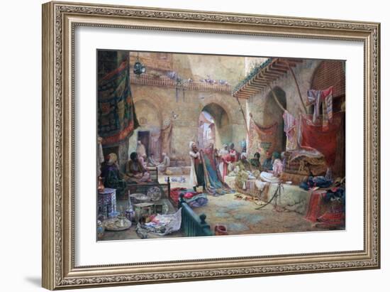 Carpet Bazaar, Cairo, 1887-Charles Robertson-Framed Giclee Print