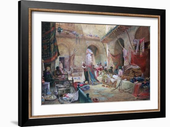 Carpet Bazaar, Cairo, 1887-Charles Robertson-Framed Giclee Print