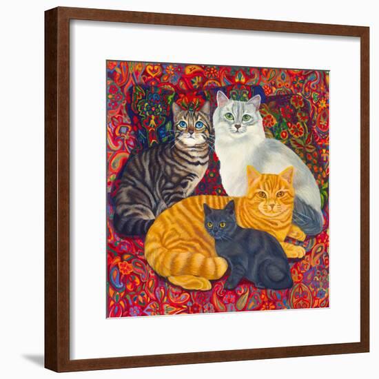 Carpet Cats II-Megan Dickinson-Framed Giclee Print