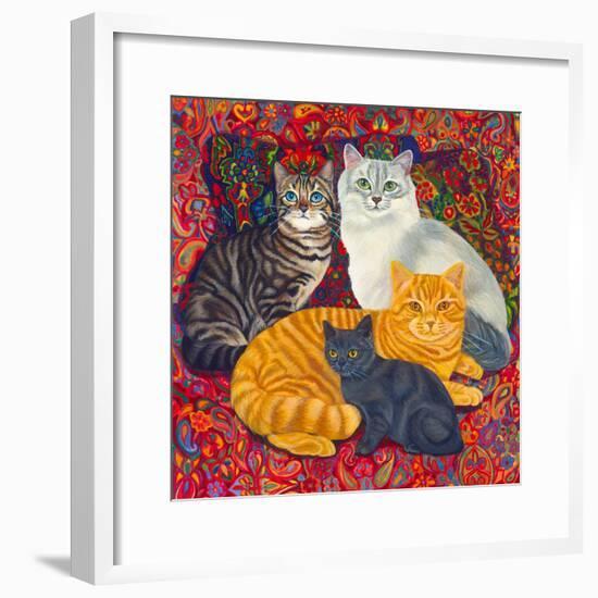 Carpet Cats II-Megan Dickinson-Framed Giclee Print