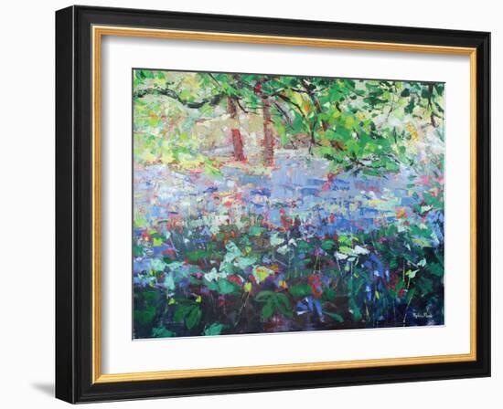 Carpet of Bluebells-Sylvia Paul-Framed Giclee Print