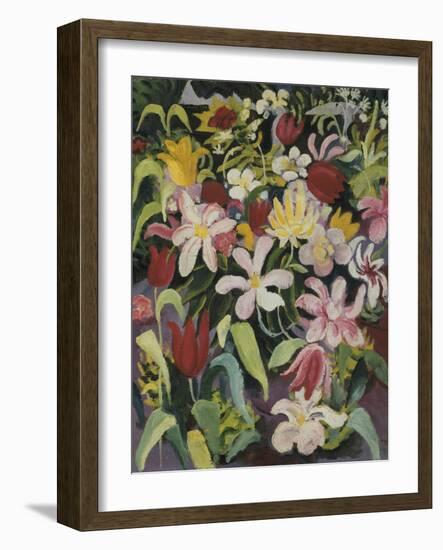 Carpet of Flowers, 1913-Auguste Macke-Framed Giclee Print